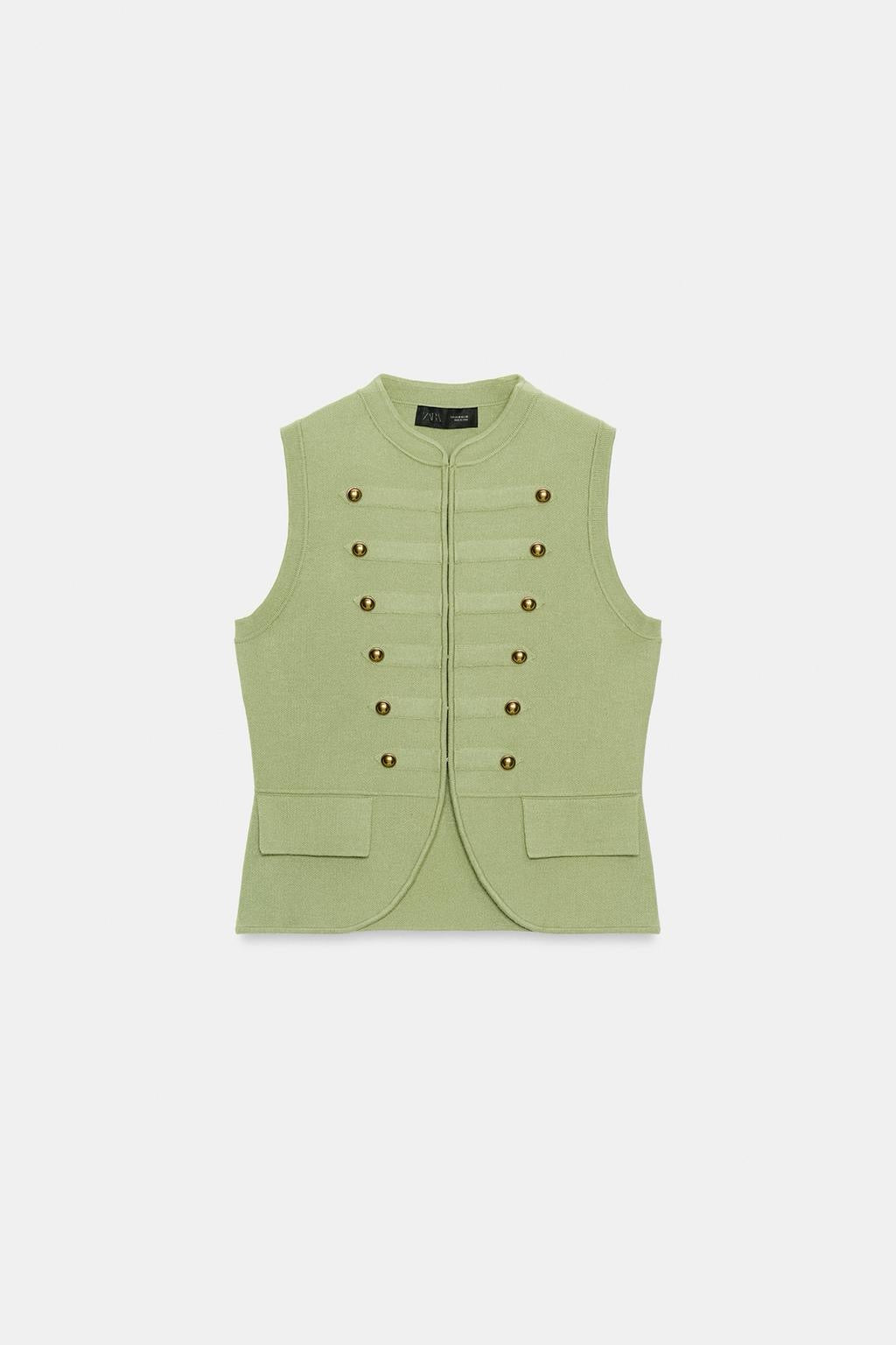 Knit Button Gilet