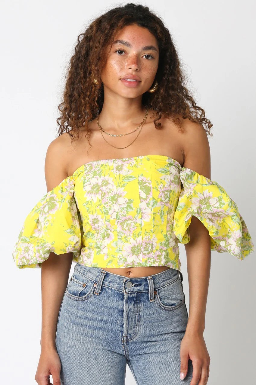 Taya Floral Bubble Top
