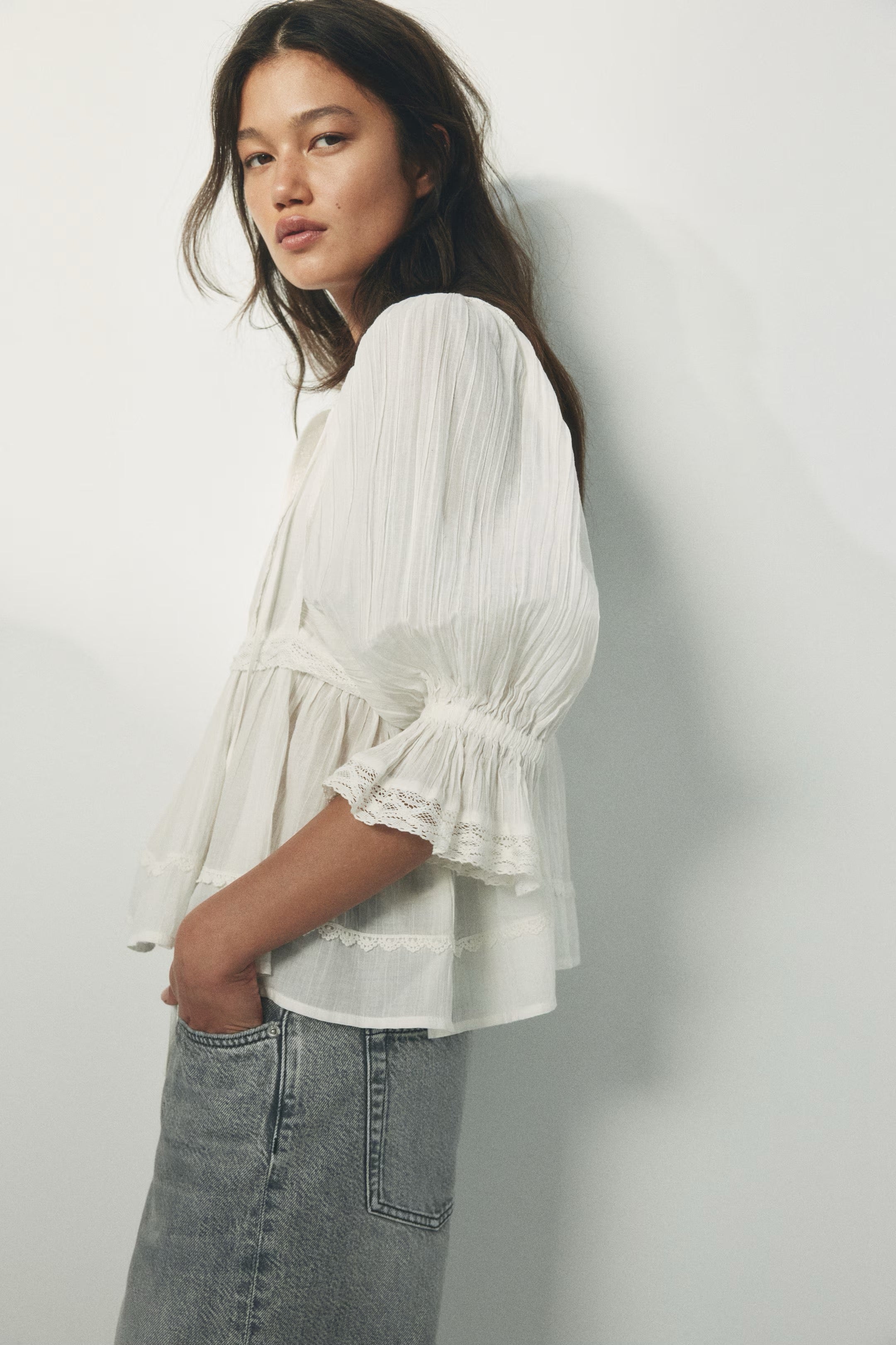 Cotton Lace Blouse