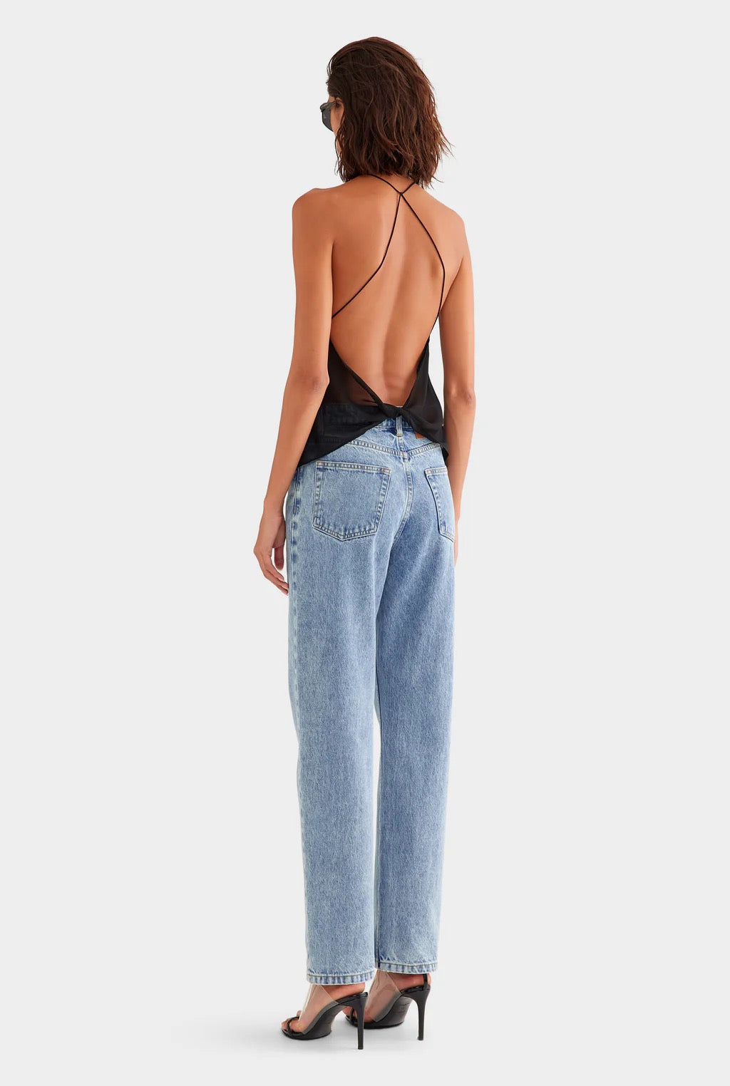 Cross Back Silk Cami