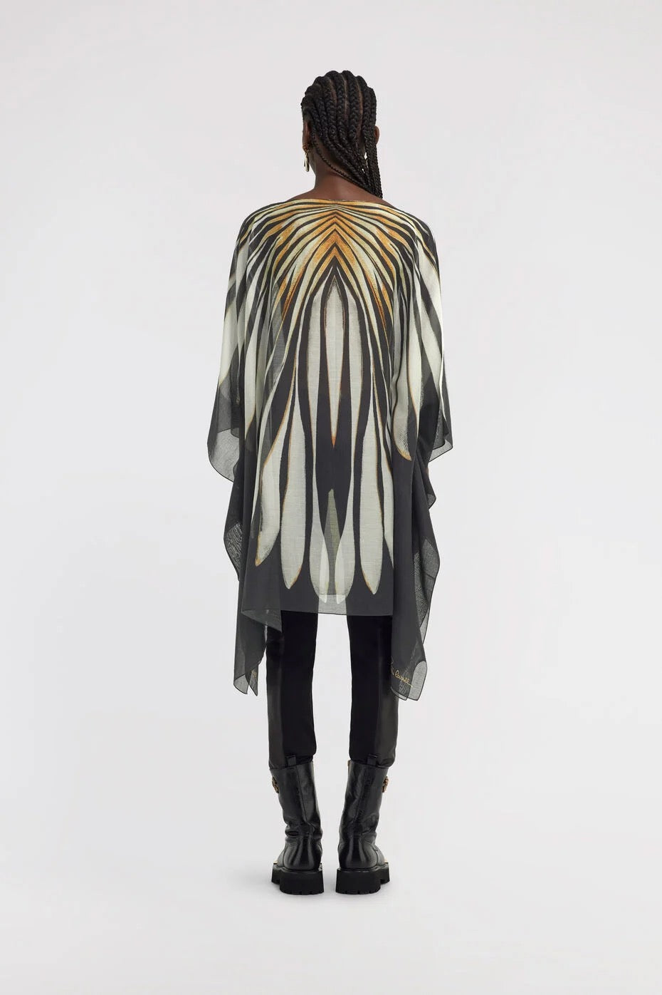 Ray of Gold print Kaftan