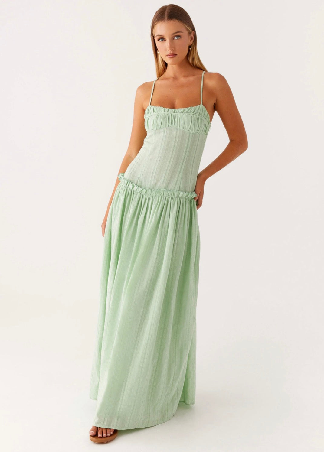 Jacinda Drop Waist Maxi Dress