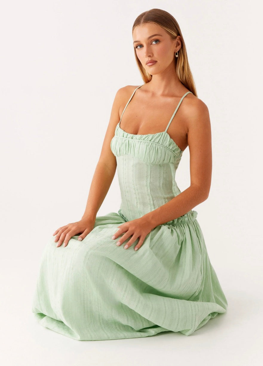 Jacinda Drop Waist Maxi Dress