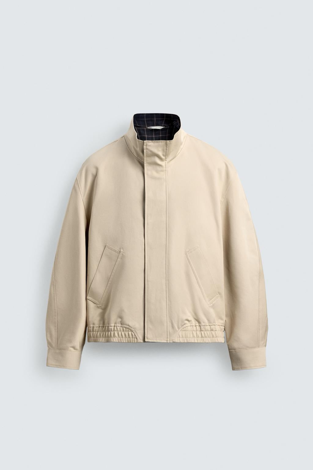Contrasting Collar Jacket