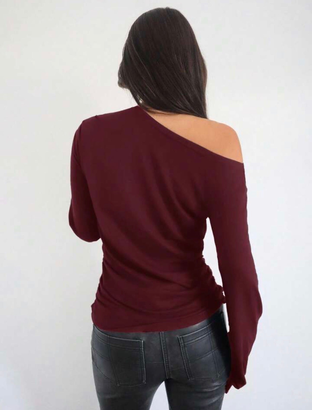 Asymmetric Long Sleeve T-Shirt