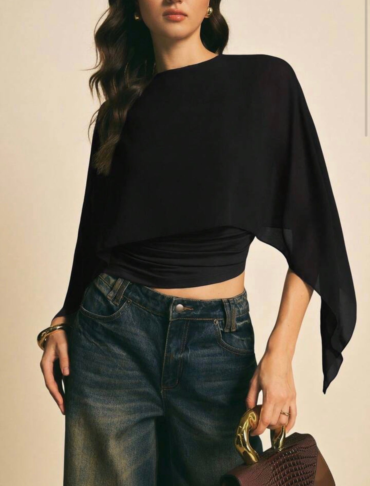 Poéselle Scarf Collar Blouse